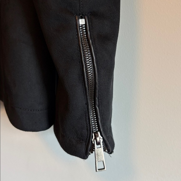 Zara Black Faux Suede Jacket | Size Medium - Picture 8 of 8